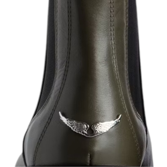NEW IN BOX - Zadig & Voltaire Ride Chelsea Boots Color Military size 38 - Picture 5 of 6
